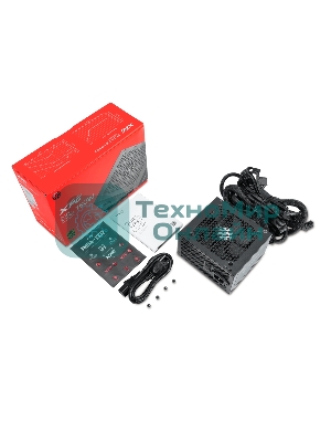 Блок питания XPG PYLON650B-BLACKCOLOR, 650 Вт, 80 PLUS Bronze, 120мм, черный