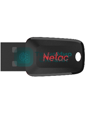 Флешка USB R/W Netac 128Gb U197 NT03U197N-128G-20BK USB 2.0 черный/красный