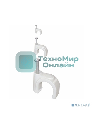 Скоба креп. круглая R6 (уп. 100 шт) IEK USK11-06-100