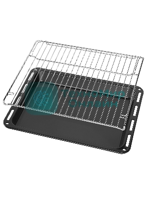 Шкаф духовой газовый с электрическим грилем Maunfeld MOGS703W, встраиваемый