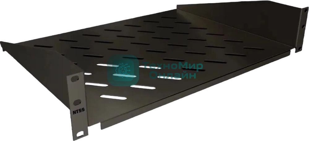 Полка стационарная NTSS NTSS-FF-350-BL 2U нагр.:20кг. 19
