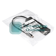 USB-концентратор 4-в-1 ExeGate DUB-2C2P/10G (кабель-адаптер USB 3.2 Gen2 Type C --> 2xUSB3.2 Gen2 Type-A (10G)/2xUSB3.2 Gen2 Type-C (10G), SuperSpeed+ USB 10Gbps, Plug&Play, черный)