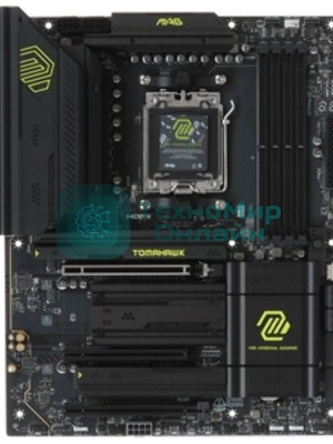Материнская плата MSI MAG X870 TOMAHAWK WIFI, AM5, AMD X870, 4xDDR5, 4xSATA, 4xM.2, 1xPCI-E 3.0 x1, 1xPCI-E 4.0 x4, 1xPCI-E 5.0 x16, 1xHDMI, 2xUSB Type-C, 1x2.5Gb LAN, 2xUSB-A 3.2 Gen 1, 2xUSB-A 3.2 Gen 2, 2x3.5 мм, 7.1, Standard-ATX