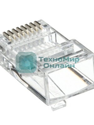Коннектор VCOM RJ-45 для FTP кабеля 5 кат. экранированный, 100 шт,
