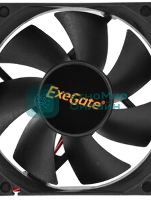 Вентилятор для корпуса ExeGate ExtraPower EP08025SM черный, 80 мм, 2500 об/мин, 25.5 дБ, 2 pin