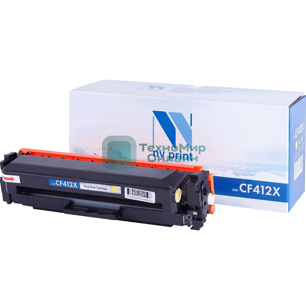 Картридж лазерный NVPrint совместимый для LJ Pro M477fdn/M477fdw/M477fnw/M452dn/M452nw CF412X Yellow (5 000k)