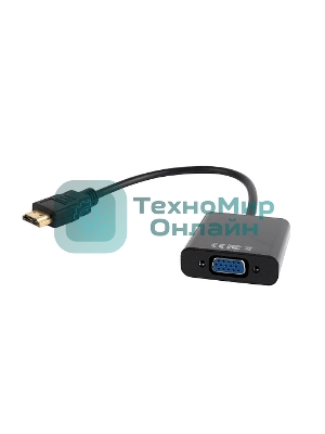 Переходник Gembird-Cablexpert Переходник HDMI-VGA, 19M/15F (A-HDMI-VGA-03)