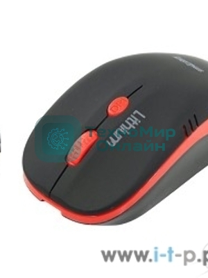 Мышь беспроводная с зарядкой от USB Smartbuy ONE 344CAG черно-красная SBM-344CAG-KR