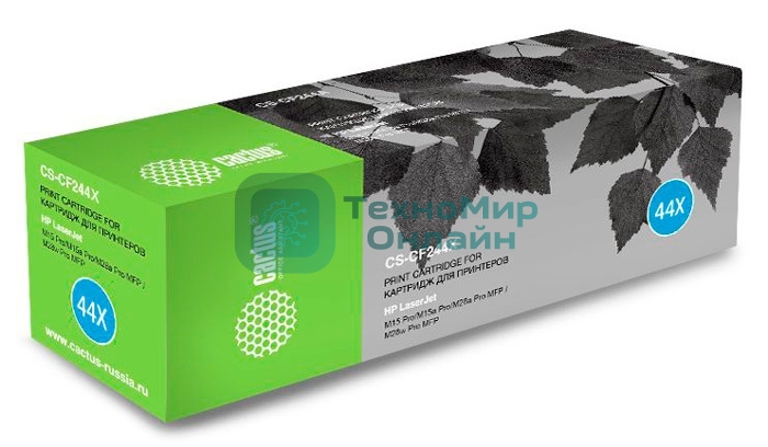 Картридж лазерный Cactus CS-CF244X черный (2000 стр.) для HP HP LJ M15 Pro/M15a Pro/M28a Pro MFP/M28w Pro MFP
