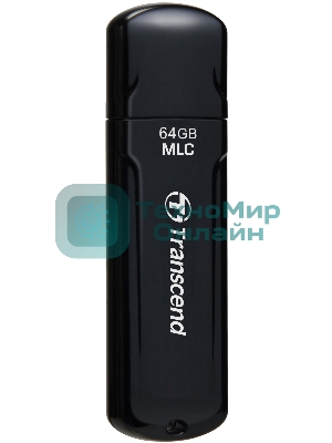 Флешка USB Transcend JetFlash 750 (TS64GJF750K), 64Gb, USB 3.0, R/W 130/40, черный