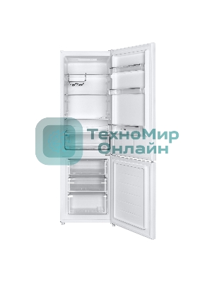 Холодильник Maunfeld MFF176SFW белый двухкамерный 187/75л морозилка снизу, ручная разморозка