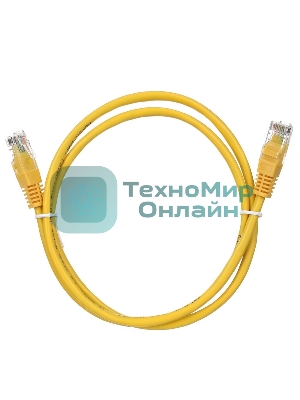 Патч-корд литой Aopen/Qust UTP кат.5е 2м желтый 