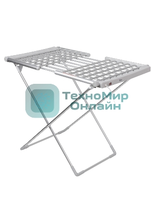 Сушилка для белья электрическая VLK Calor 01, серебристый, мощн. 230 Вт, механическое управление, температура от 50 до 55 град., нагрев боковых панелей, складной корпус,низкий уровень энергопотребления, размер в рабочем положении - 147х54х94 см, 5 шт/уп