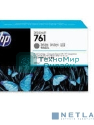 Картридж струйный HP №761 CM996A темно-серый для HP DJ T7100 (400мл)