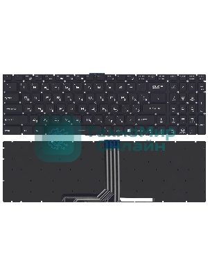 Клавиатура для ноутбука MSI GT72 GS60 GS70 GP62 GL72 GE72 черная с 7-цветной подсветкой