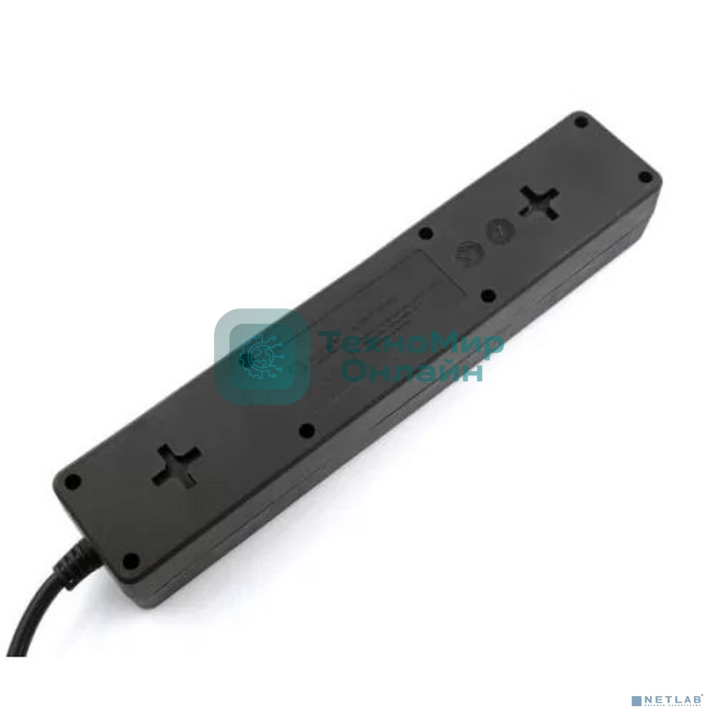 Сетевой фильтр 5bites GARDA SP3B-510 3S / 3*0.75мм2 / 1м / черный