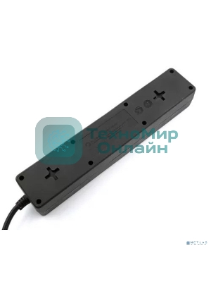 Сетевой фильтр 5bites GARDA SP3B-510 3S / 3*0.75мм2 / 1м / черный