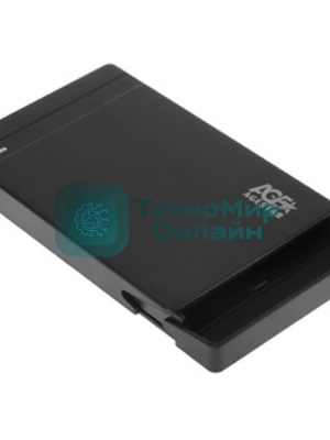 Внешний корпус для HDD/SSD AgeStar 31UB2P3C SATA USB3.2 алюминий черный hotswap 2.5