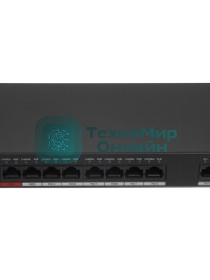 Коммутатор Dahua DH-SMG1009XP, 8×2.5 Гбит/с RJ45 + 1×10 Гбит/с SFP+, неуправляемый