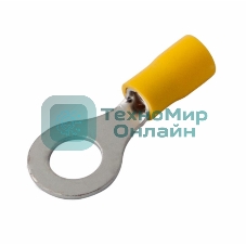 Наконечник кольцевой изолированный Rexant ø 8.4 мм 4-6 мм² (НКи 6.0-8/НКи5,5-8) желтый