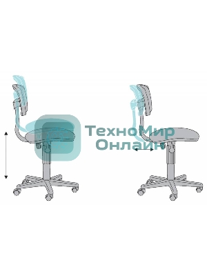 Кресло детское Бюрократ CH-299/ABSTRACT спинка сетка мультиколор сиденье мультиколор абстракция