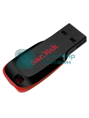 Флешка USB Sandisk CZ50 Cruzer Blade (SDCZ50-032G-B35), 32Gb, USB 2.0, R/W 15/4, черный/красный