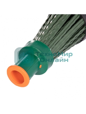 Метла полипропиленовая Сибртех, 140х310 мм, круглая, с фиксирующим ободом, без черенка