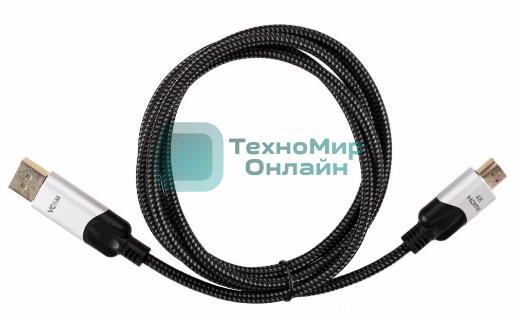 Кабель-переходник VCOM CG608M-1.8M DisplayPort M-> HDMI M 4K@60Hz 1,5 м VCOM (CG608M-1.8M)