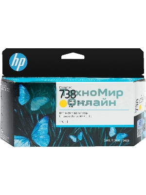 Картридж HP 738 130-ml Yellow DesignJet Ink Cartridge