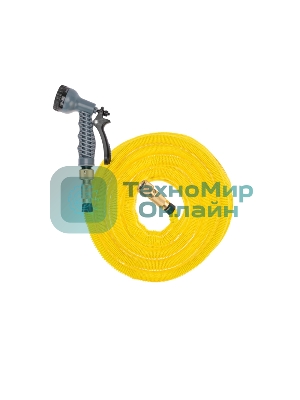 Набор поливочный Профи (растягивающийся шланг 45м, пистолет 7 режимов, латунные соединители) ЧЕТЫРЕ СЕЗОНА