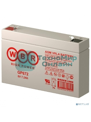 Батарея для ИБП WBR GP672 (6V/7,2Ah)