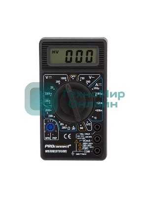 Портативный мультиметр PROconnect M830B (DT830B)
