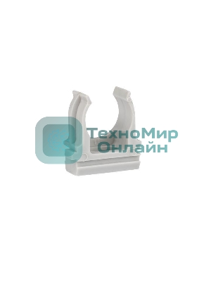 Держатель для труб (клипса) d16мм сер. (уп.100шт) Plast EKF derj-z-16n