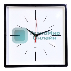 Часы настенные аналоговые Бюрократ WallC-S61P D30 см черный