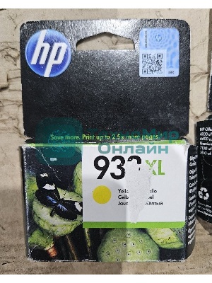 (Поврежденная упаковка) Картридж струйный HP №933XL CN056AE желтый для HP OJ 6700/7100 (825стр.)