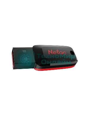 Флешка USB R/W Netac 128Gb U197 NT03U197N-128G-20BK USB 2.0 черный/красный