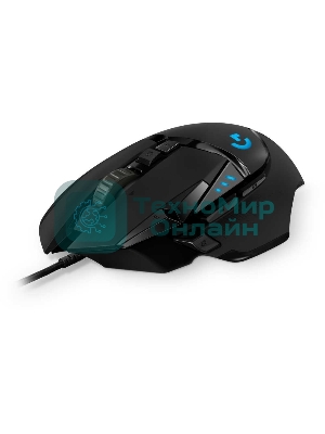 Мышь проводная Logitech G502 HERO черный, 25600 dpi, USB, кнопки - 11