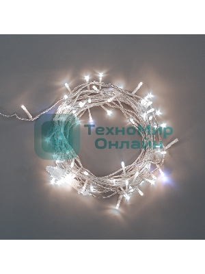 Гирлянда Neon-night Нить 10м, с эффектом мерцания, прозрачный провод, IP44, 230В, диоды белые, 75 LED
