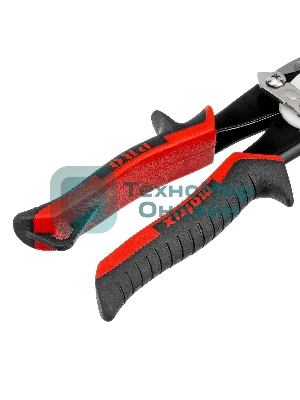 Ножницы Matrix по металлу, 250 мм, прямой рез,сталь CRMO,двухкомпонентные рукоятки, PRO