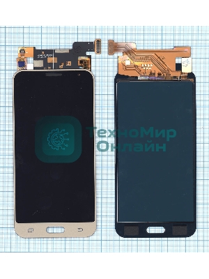 Дисплей для Samsung Galaxy J3 (2016) SM-J320 (TFT) золотистый
