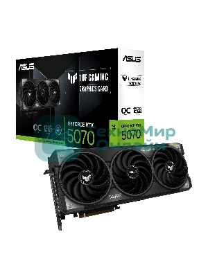 Видеокарта ASUS TUF-RTX 5070-O12G-GAMINGRTX 5070,HDMIx2,DPx3,12G,D7; 90YV0LZ0-M0NA00