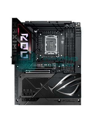 Материнская плата ASUS ROG MAXIMUS Z890 HERO BTF, LGA1851, Intel Z890, 4xDDR5, 4xSATA, 6xM.2, 1xPCIe 5.0 x16, 1xPCIe 4.0 x4, 1xPCIe x1, 1xHDMI, 2xUSB-C (Thunderbolt 4), 1xUSB-C 3.2 Gen 2, 4xUSB-A 3.2 Gen 2, 4xUSB-A 3.2 Gen 1, 2x2.5Gb LAN, Wi-Fi 7, Bluetooth 5.4, 2x3.5 мм, S/PDIF, 7.1, ATX