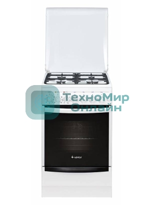 Плита комбинированная Gefest ПГЭ 5102-02 белый, конфорок 4 газовых, духовка 55 л, 50 см x 85 см x 58.5 см