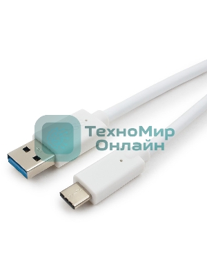 Кабель USB Cablexpert CCP-USB3-AMCM-6-W, USB3.0 AM/USB Type-C, 1.8м, белый, пакет