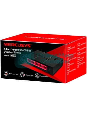 Коммутатор Mercusys MS105G 5G неуправляемый