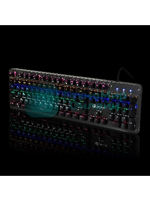 Клавиатура Oklick 970G Dark Knight проводная, USB Type-A, чёрный/серебристый