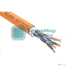 Кабель NEOMAX NM720011 F/UTP cat.5e 4x2x0.52, 24 AWG, Медь, ZH нг(А)-HF (LSZH), внутренний (305 м), оранжевый