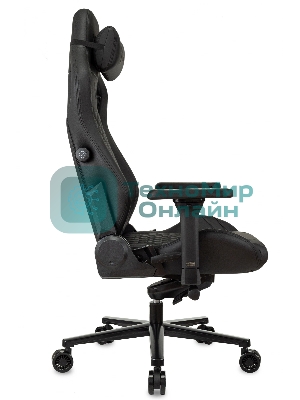 Кресло Knight Craft черный, экокожа, 120 кг, механизм качания