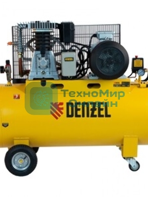 Компрессор воздушный Denzel BCI3000-T/200 рем. привод, 3,0 кВт, 200 л, 530 л/мин