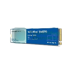 Накопитель SSD WD 250Gb, PCIe 3.0 x4, M.2 2280, Blue SN570 NVMe, R/W 3300/1200